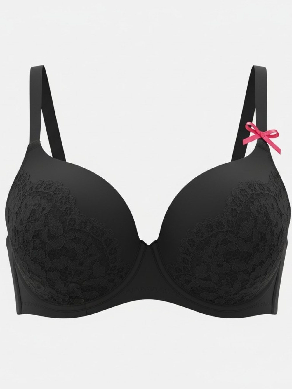 Victoria's Secret 32DDD Body by Victoria Black Lace Lined Perfect Coverage Bra